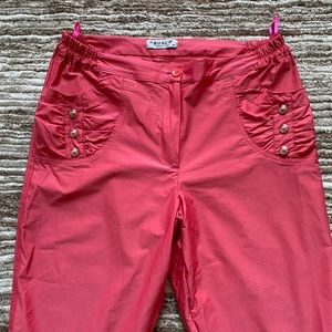 Coral Cropped pants/capris